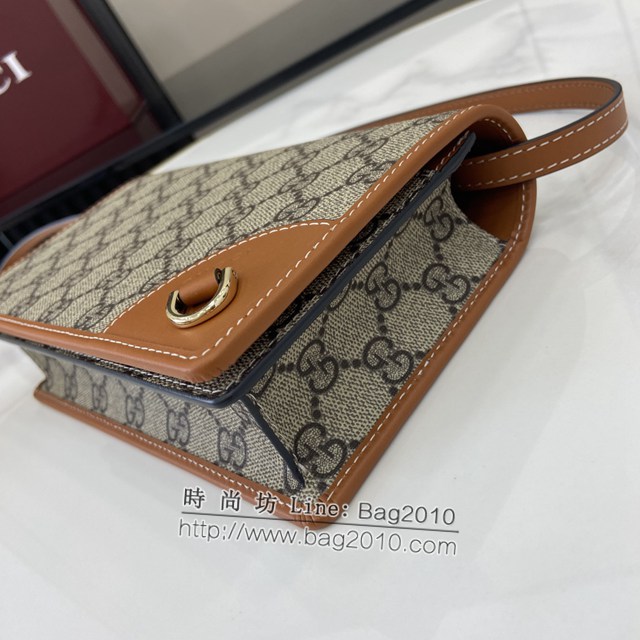 Gucci專櫃古馳最新款Emblem系列超迷你肩背包斜挎女包 jh2409型號：820688